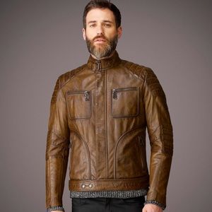 Belstaff Cafe Racer Leather Jacket